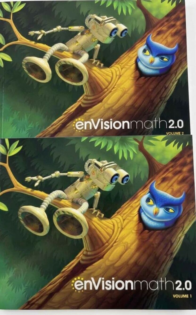 Envision Math 2.0  1st Grade Volume 1 & 2 -Grade 1, Savvas, homeschool, workbook